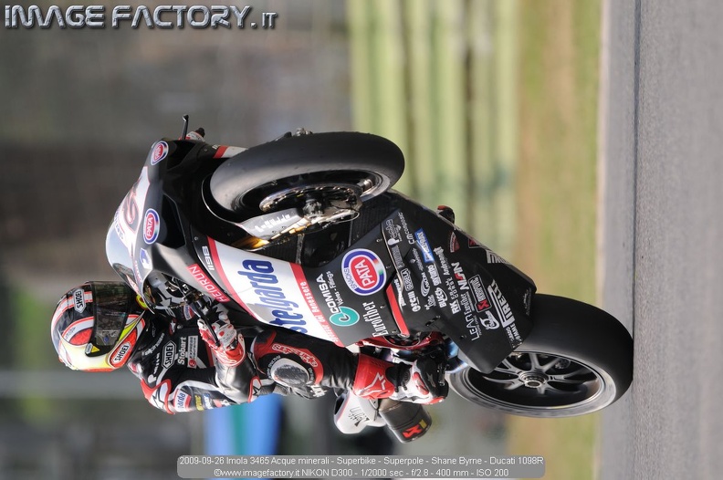 2009-09-26 Imola 3465 Acque minerali - Superbike - Superpole - Shane Byrne - Ducati 1098R.jpg